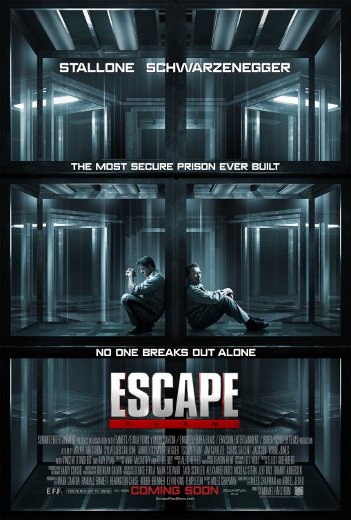 1000 piece jigsaw puzzle for the movie poster: Escape Plan (2013)