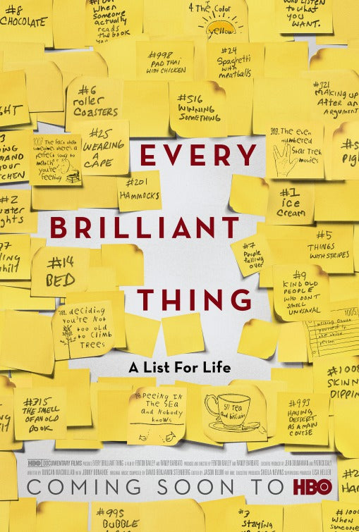 1000 piece jigsaw puzzle for tv poster: Every Brilliant Thing