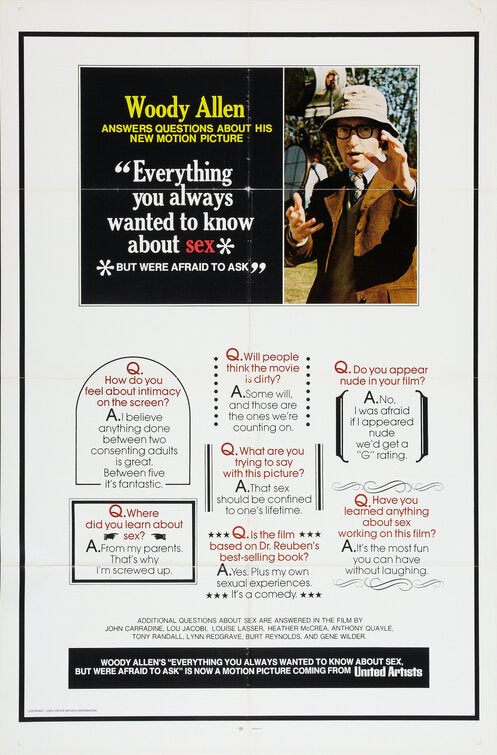 1000 piece jigsaw puzzle for the movie poster: Everything You Always Wanted to Know About Sex (But Were Afraid to Ask) (1972) ver3