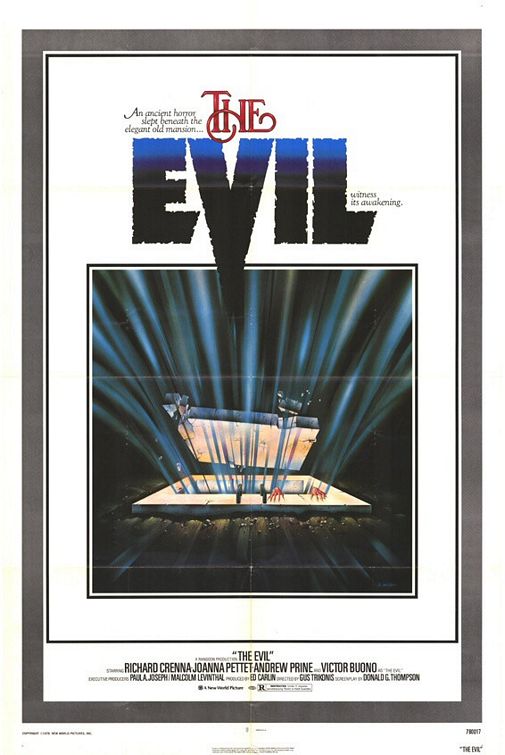 the movie poster: The Evil (1978)