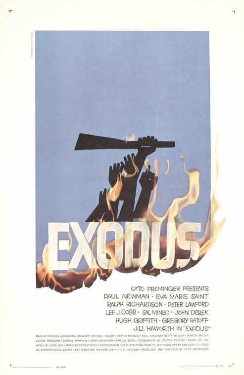 the movie poster: Exodus (1960)