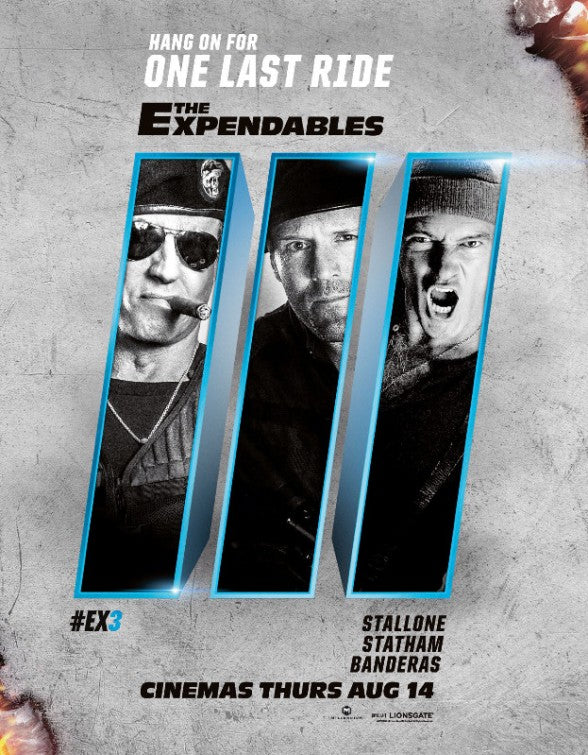 1000 piece jigsaw puzzle for the movie poster: The Expendables 3 (2014) ver19