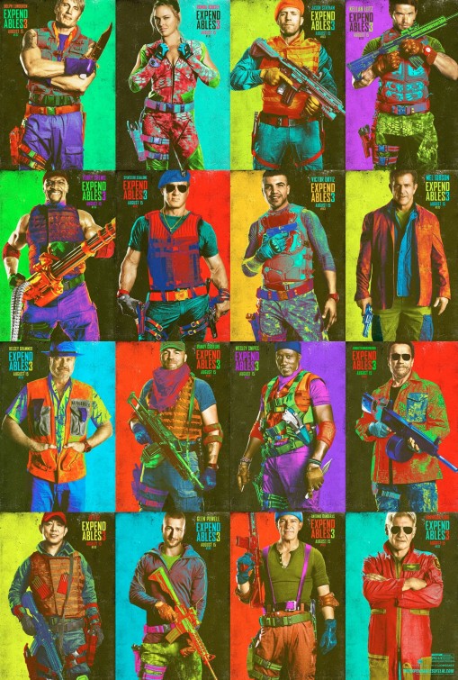 1000 piece jigsaw puzzle for the movie poster: The Expendables 3 (2014) ver20