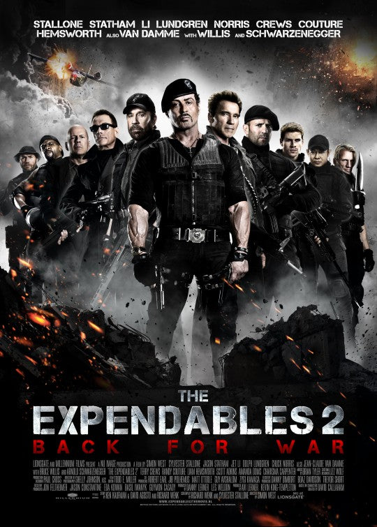 1000 piece jigsaw puzzle for the movie poster: The Expendables 2 (2012) ver18