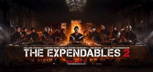 1000 piece jigsaw puzzle for the movie poster: The Expendables 2 (2012) ver21