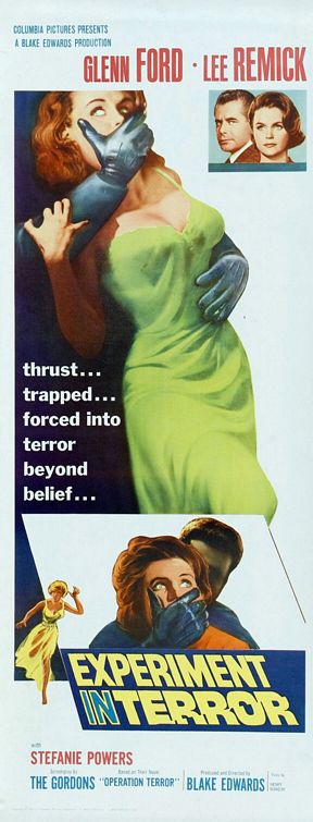 the movie poster: Experiment in Terror (1962) ver2