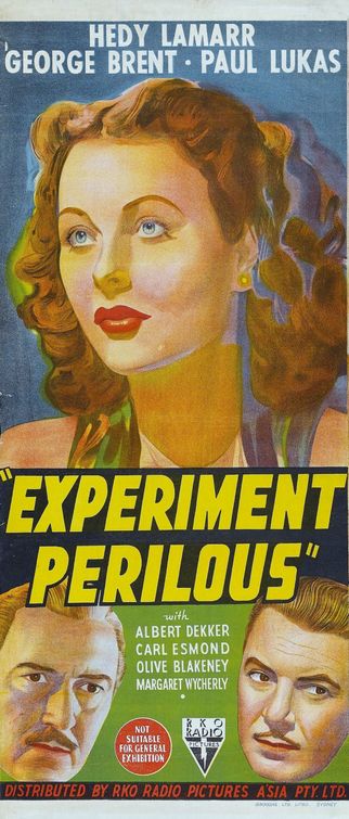 the movie poster: Experiment Perilous (1944)