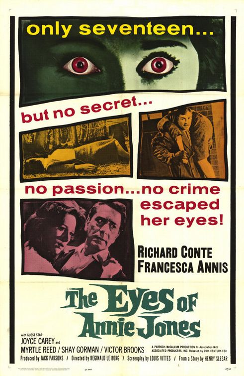 the movie poster: The Eyes of Annie Jones (1964)