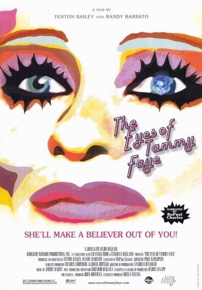1000 piece jigsaw puzzle for the movie poster: The Eyes of Tammy Faye (2000)