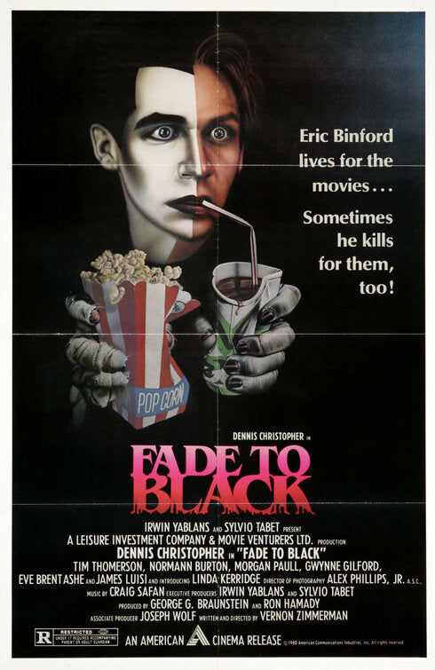 the movie poster: Fade to Black (1980) ver2