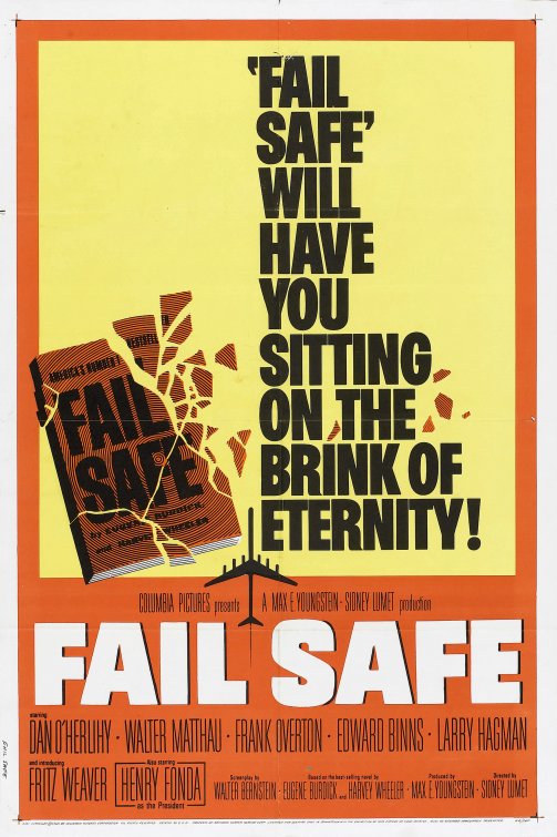 1000 piece jigsaw puzzle for the movie poster: Fail-Safe (1964)