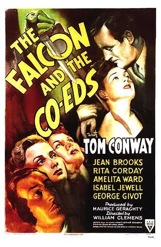 the movie poster: The Falcon and the Co-eds (1943)