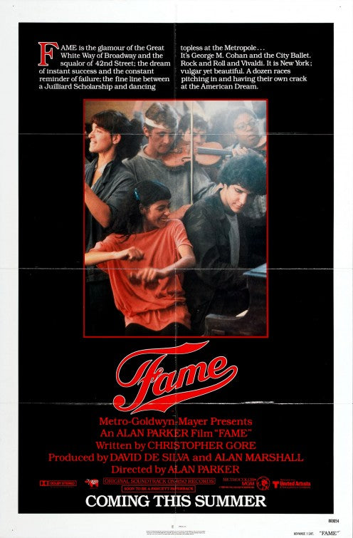 the movie poster: Fame (1980)