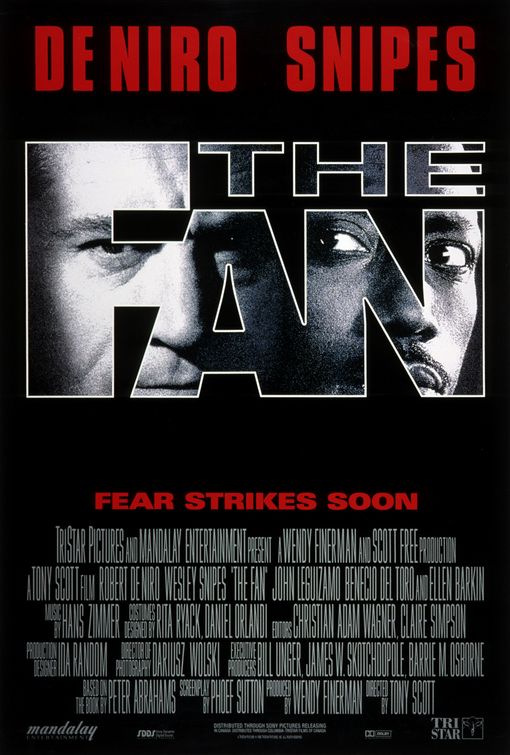 the movie poster: The Fan (1996)