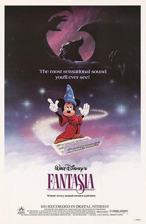 the movie poster: Fantasia (1940) ver8
