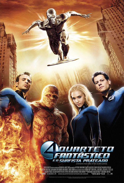 the movie poster: Fantastic Four: Rise of the Silver Surfer (2007) ver9
