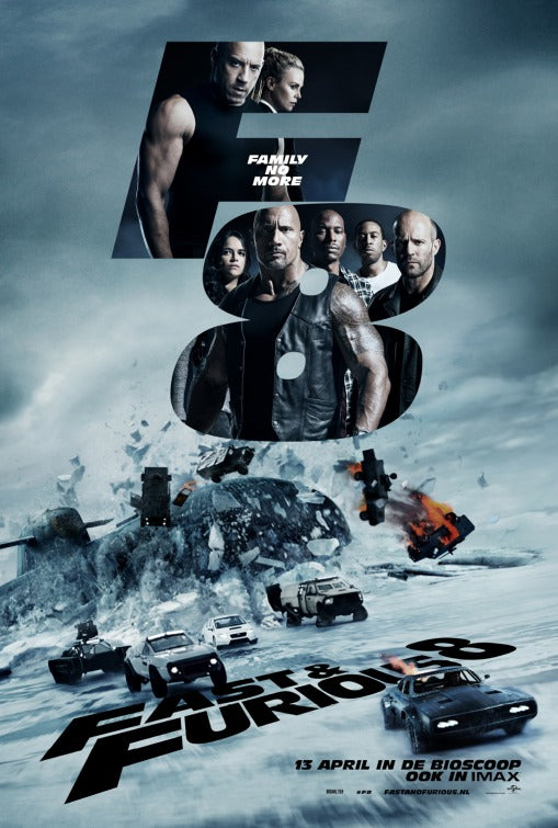 1000 piece jigsaw puzzle for the movie poster: The Fate of the Furious (2017) ver3