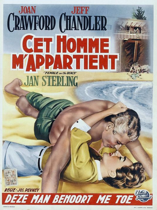 the movie poster: Female on the Beach (1955) ver2