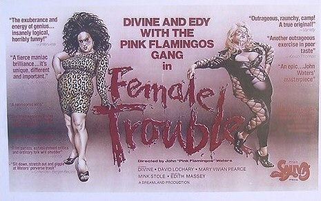 the movie poster: Female Trouble (1974)