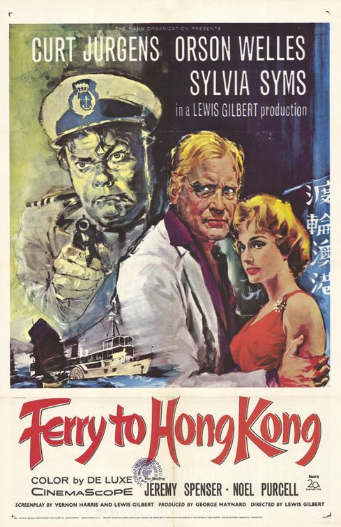 the movie poster: Ferry to Hong Kong (1959)