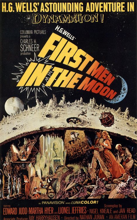 the movie poster: First Men in the Moon (1964)
