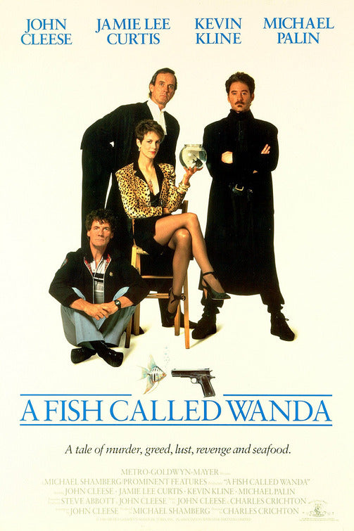 the movie poster: A Fish Called Wanda (1988) ver2