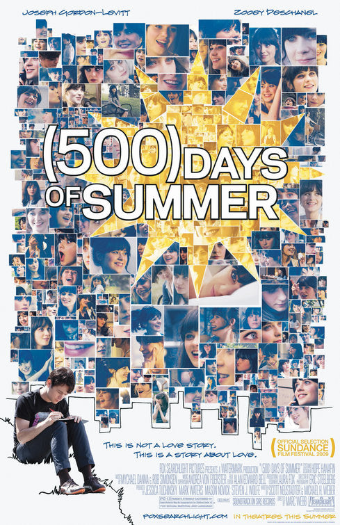 1000 piece jigsaw puzzle for the movie poster: (500) Days of Summer (2009)