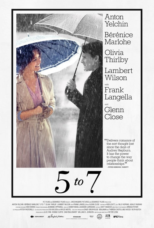 1000 piece jigsaw puzzle for the movie poster: 5 to 7 (2014)