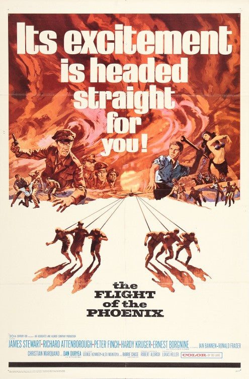 1000 piece jigsaw puzzle for the movie poster: The Flight of the Phoenix (1965)