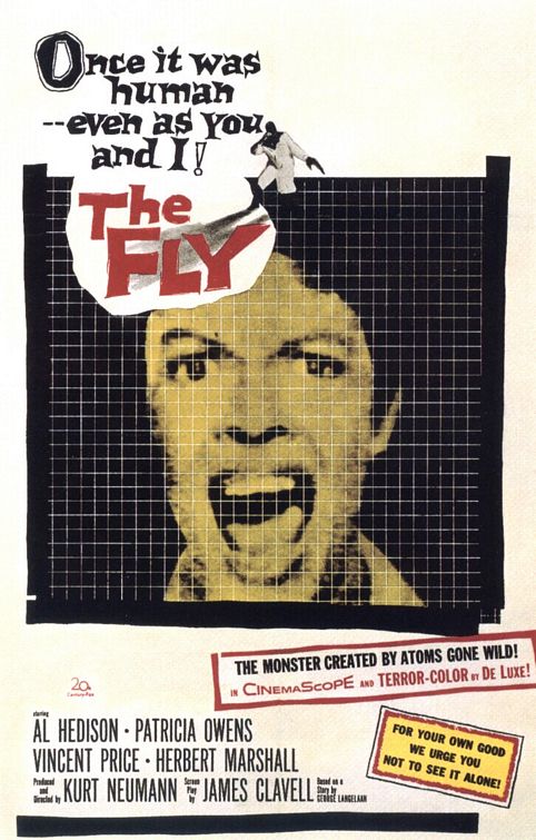 the movie poster: The Fly (1958)