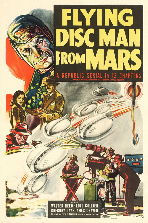 1000 piece jigsaw puzzle for the movie poster: Flying Disc Man from Mars (1950)