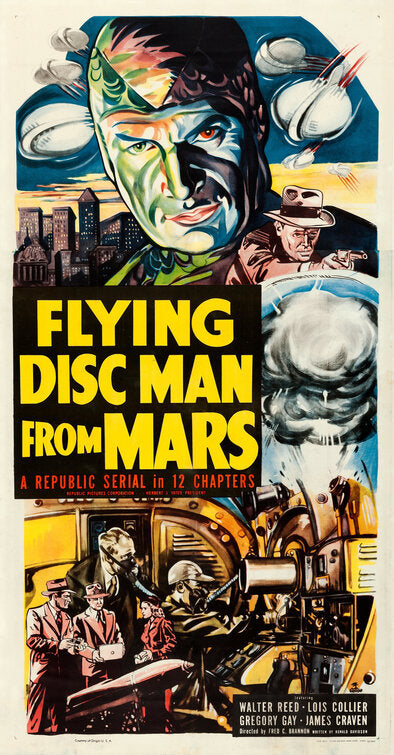 1000 piece jigsaw puzzle for the movie poster: Flying Disc Man from Mars (1950) ver2