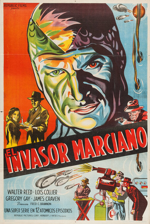1000 piece jigsaw puzzle for the movie poster: Flying Disc Man from Mars (1950) ver3