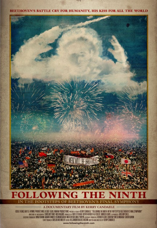 1000 piece jigsaw puzzle for the movie poster: Following the Ninth: In the Footsteps of Beethoven's Final Symphony (2012) ver2