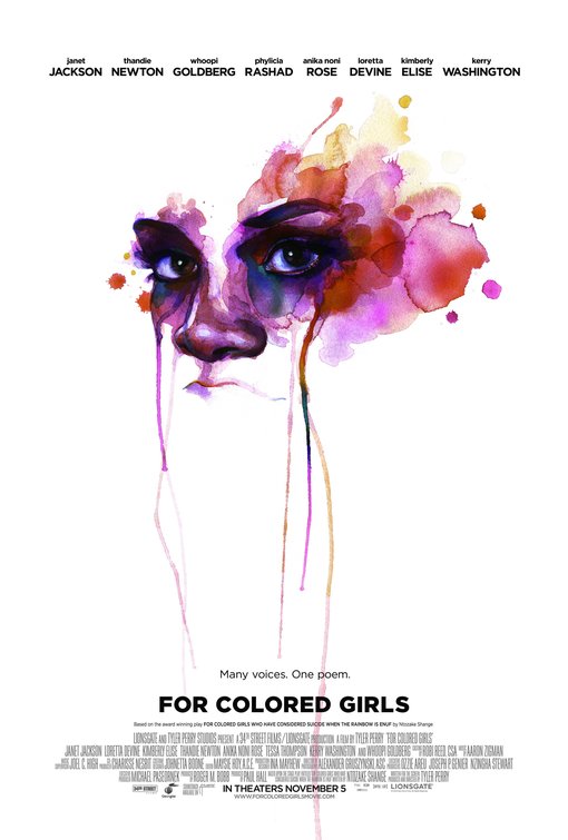 1000 piece jigsaw puzzle for the movie poster: For Colored Girls (2010) ver9
