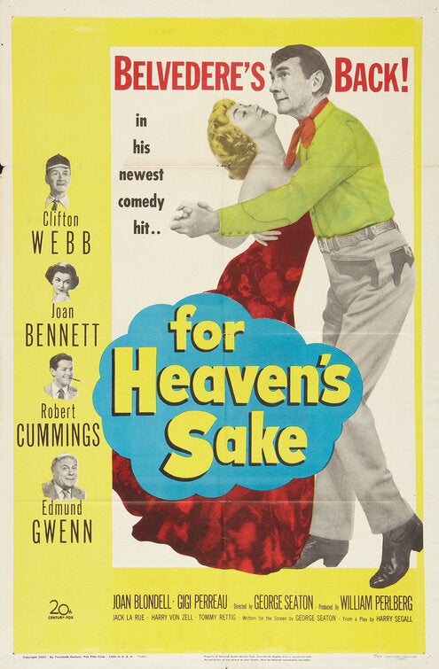 1000 piece jigsaw puzzle for the movie poster: For Heaven's Sake (1950)