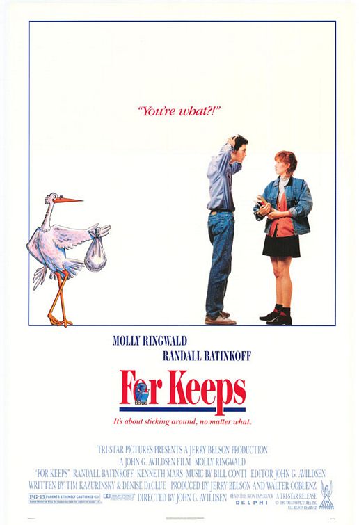 the movie poster: For Keeps (1988)