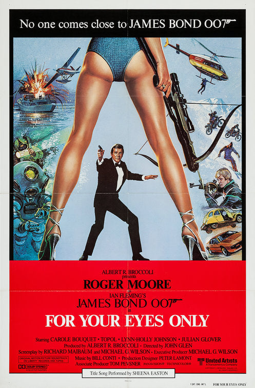 1000 piece jigsaw puzzle for the movie poster: For Your Eyes Only (1981) ver2