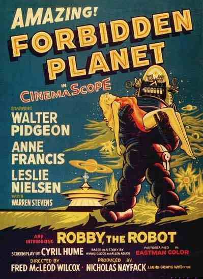 the movie poster: Forbidden Planet (1956) ver2