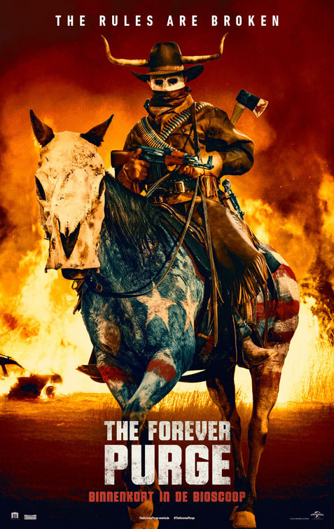 1000 piece jigsaw puzzle for the movie poster: The Forever Purge (2021) ver2