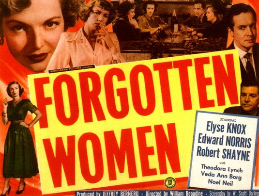 the movie poster: Forgotten Women (1949)