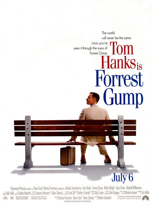 the movie poster: Forrest Gump (1994)