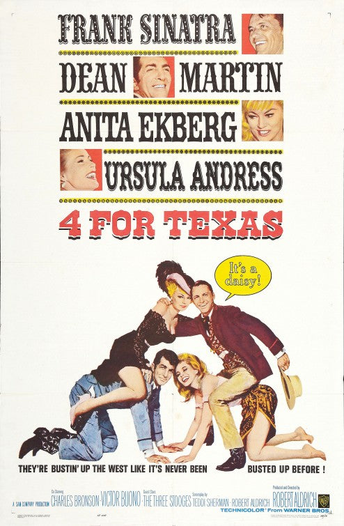 1000 piece jigsaw puzzle for the movie poster: 4 for Texas (1963)