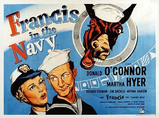the movie poster: Francis in the Navy (1955)