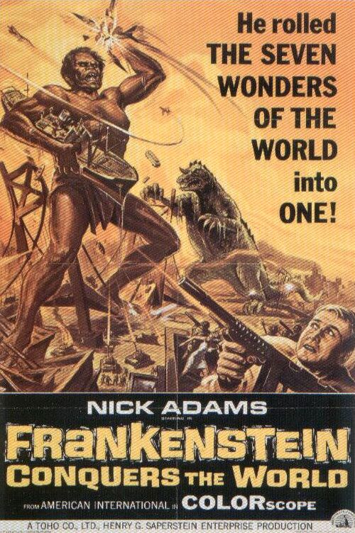 the movie poster: Frankenstein Conquers the World (1966)