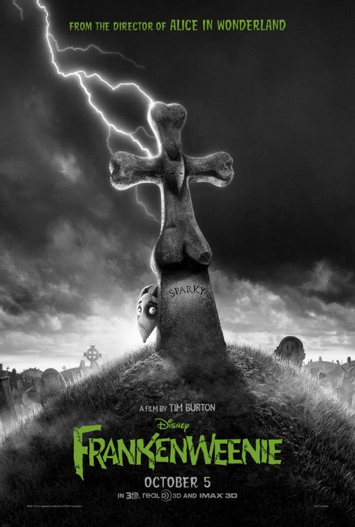 1000 piece jigsaw puzzle for the movie poster: Frankenweenie (2012)