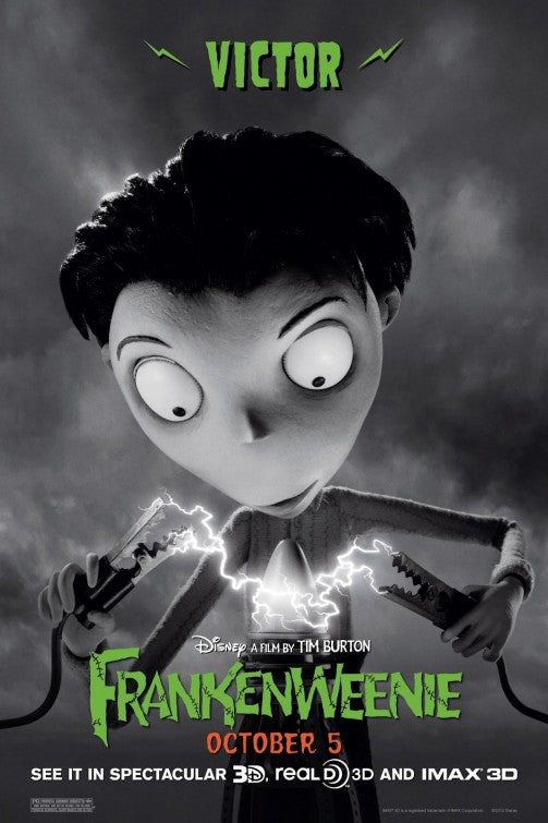 1000 piece jigsaw puzzle for the movie poster: Frankenweenie (2012) ver5