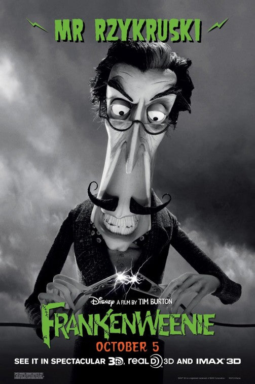 1000 piece jigsaw puzzle for the movie poster: Frankenweenie (2012) ver8