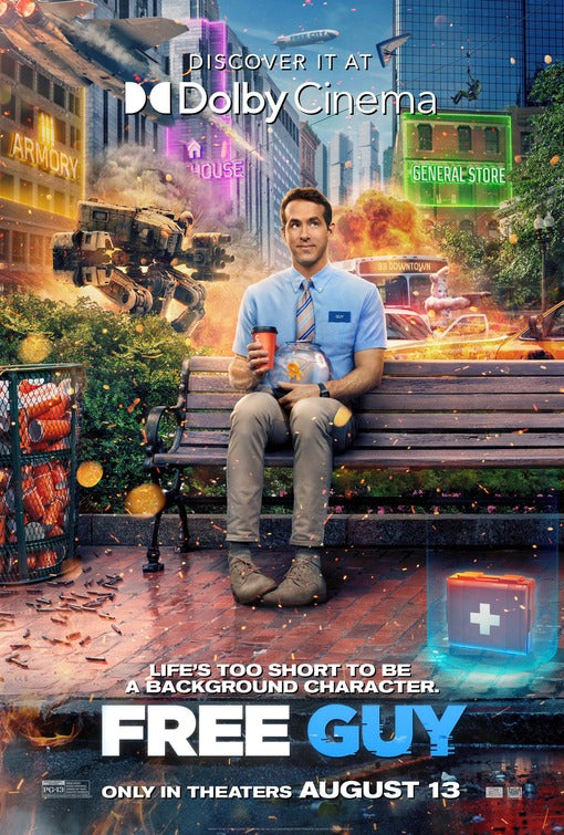 1000 piece jigsaw puzzle for the movie poster: Free Guy (2021) ver14