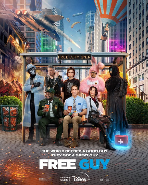 1000 piece jigsaw puzzle for the movie poster: Free Guy (2021) ver16